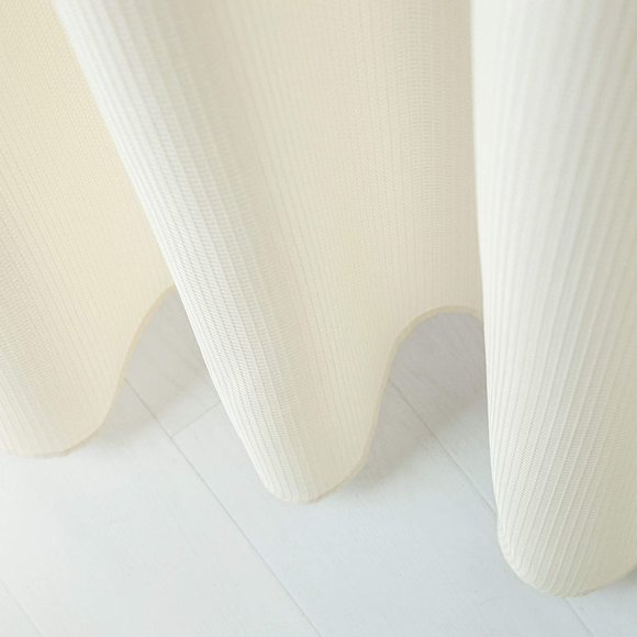 Smart Design Complete 2 in 1 Waffle Weave Hotel Spa Style Fabric Shower Curtain - Picture 4 of 9